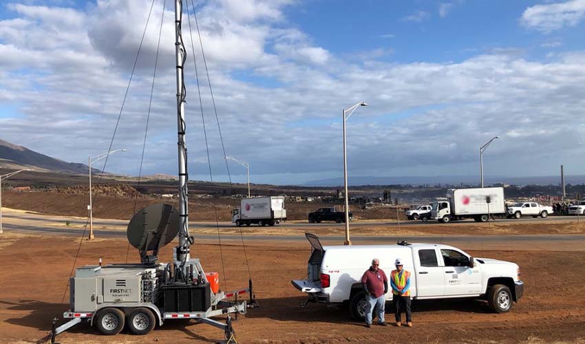 Maui FirstNet Deployable on Air Lahaina Bypass