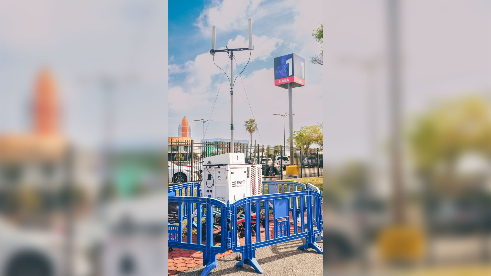 FirstNet CRD strategically placed near the Kennedy Space Center Vistor Center